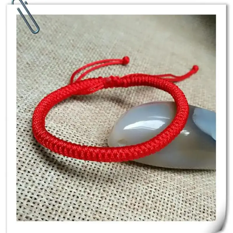 Тибетские счастливые буддийские узлы ручной работы веревка браслет для мужчин и