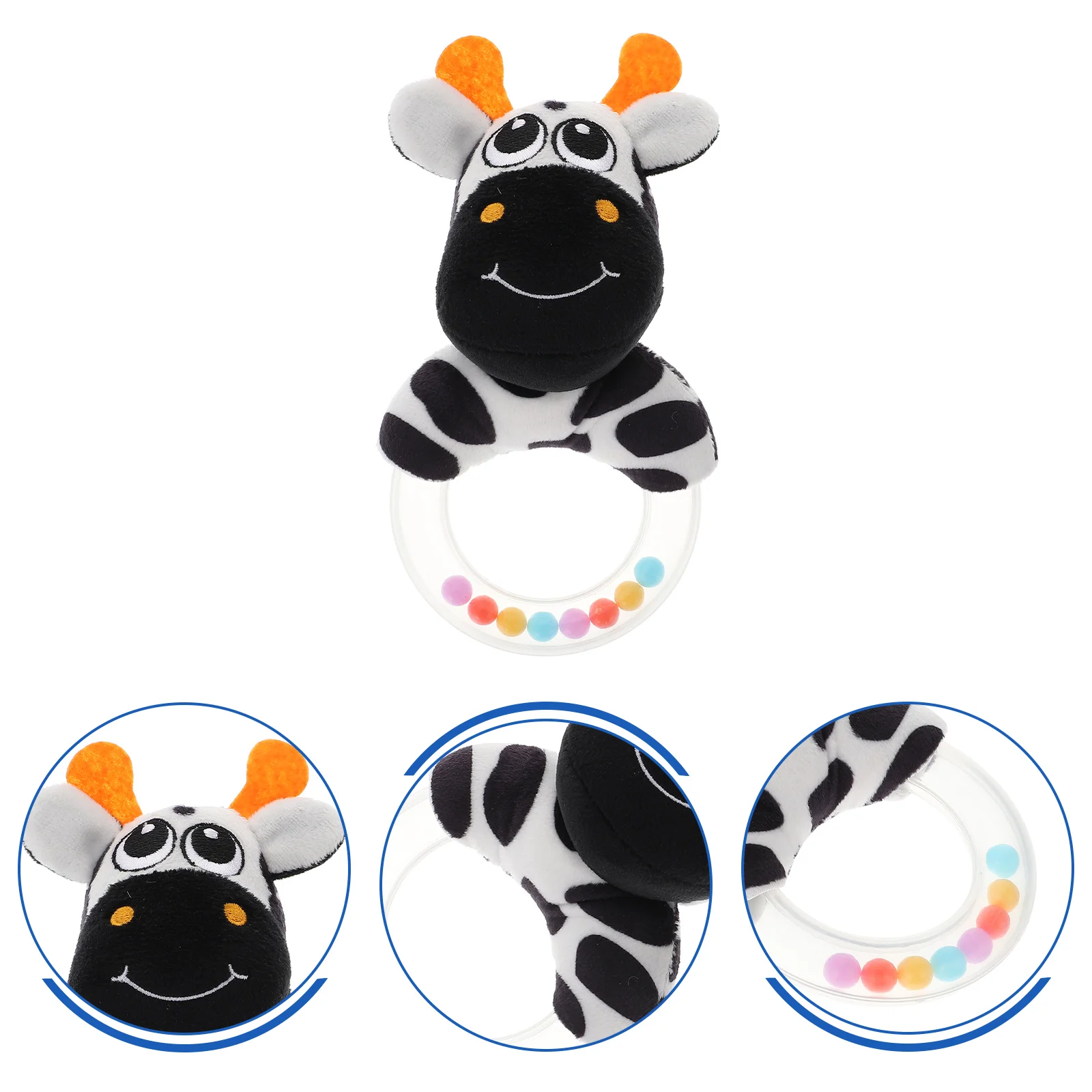 

Creative Deer Ring Rattle Lovely Infant Rattle Shaker Animal Ring Rattle