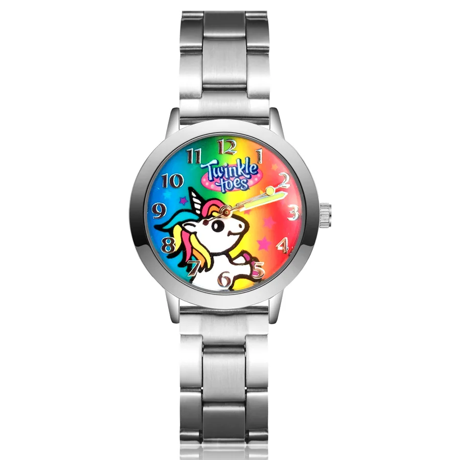 Часы Детские кварцевые из нержавеющей стали милые Мультяшные стильные с