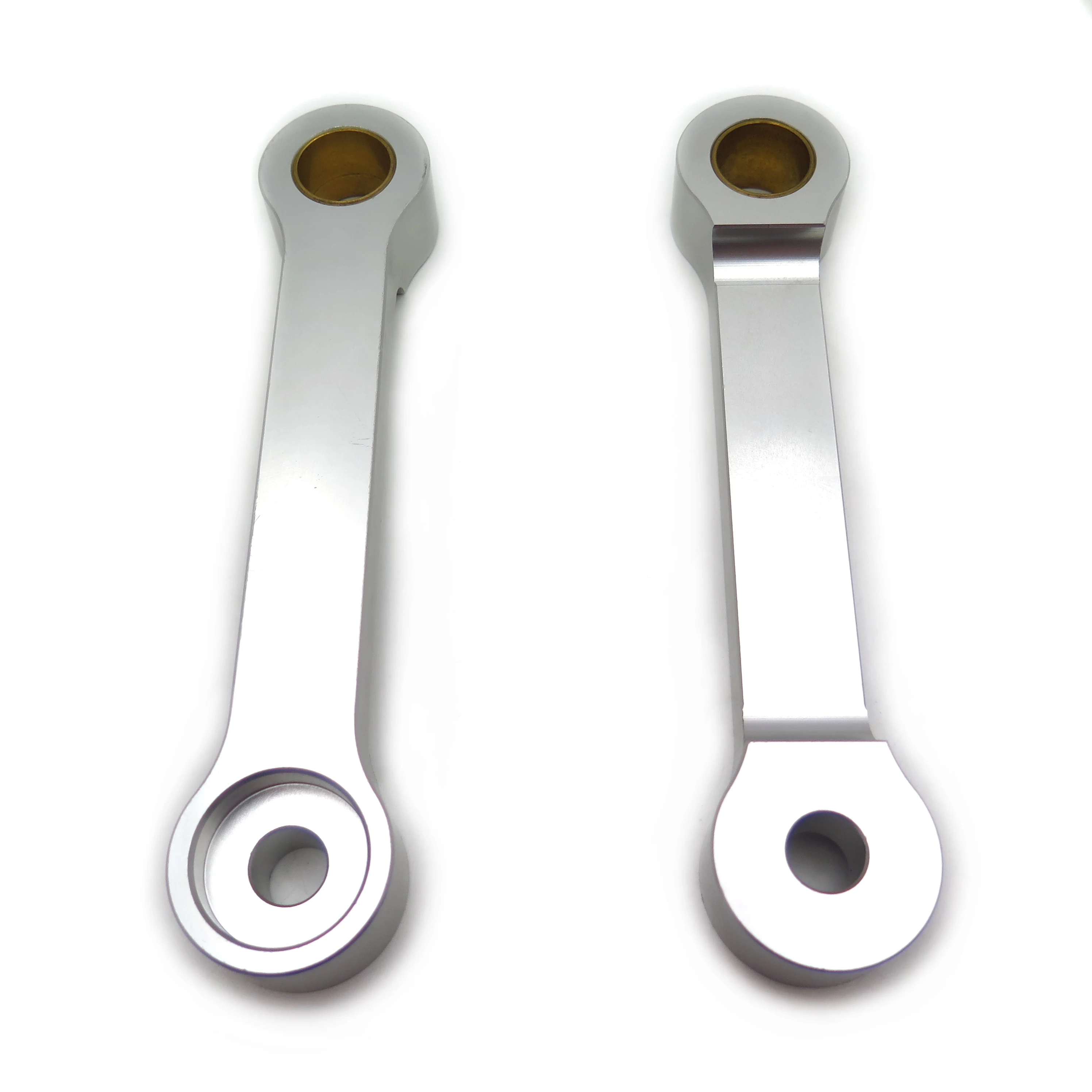Aftermarket free shipping motorcycle parts Billet Lowering Links For 1986-2007 Kawasaki EX250 EX 250 bike Silver | Автомобили и