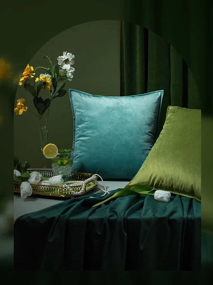 Вельветовый чехол для подушки декоративная наволочка дивана гостиной Housse De Coussin