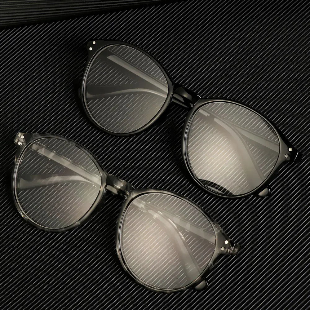 Очки унисекс черные леопардовые круглые с защитой от сисветильник при