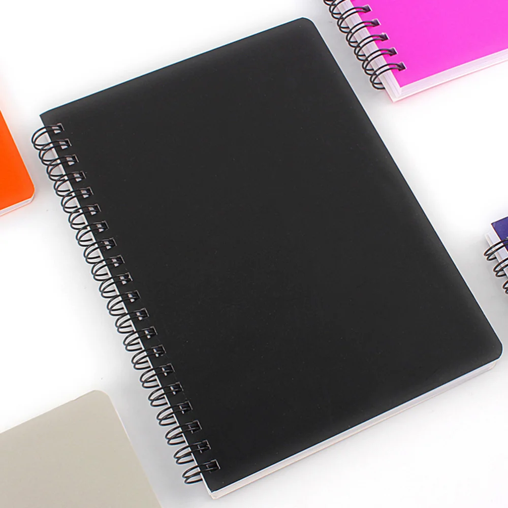 

2pcs DIY Vintage Kraft Paper Sketchbook Notebook Stationery School Supplies Spiral Coil Notepad For Painting Drawing Kids Gift