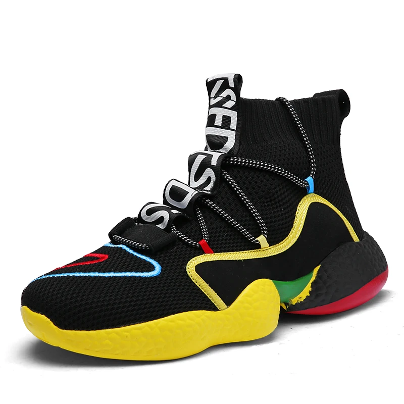 

Spring New Men High Top Sneakers Men Jogging Shoes Zapatillas Hombre Deportiva Men Light Air Mesh Sneakers Outdoor Sport Shoes