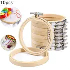 Набор из 10 стежков, Растягивающихся стежков для вышивки крестиком, пластиковых обручей, держатель для крестиков, квадратные вышивальные обручи