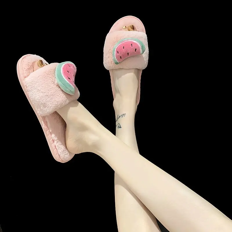 2021 Fashion Cute New Plush Slippers Home Furnishing Lightweight Family Thicken Carrot Slippers Plush Slippers Women