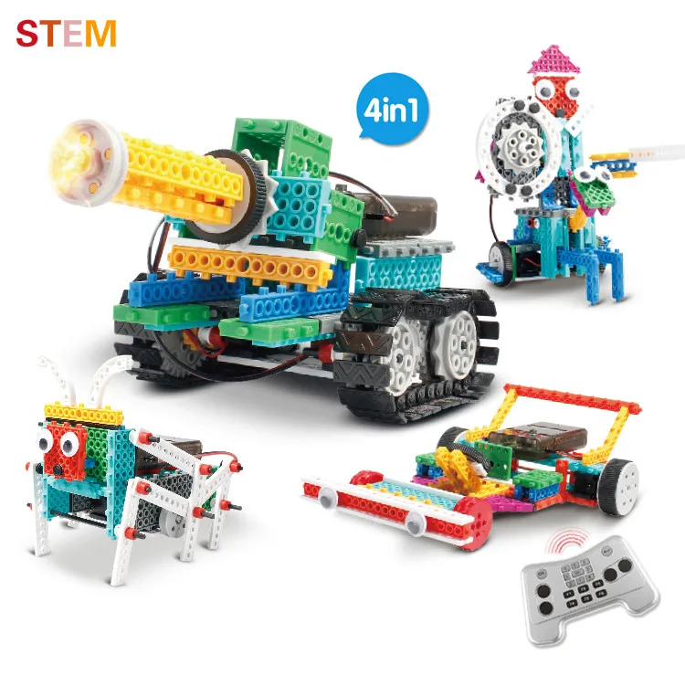 Игрушки Stem Электрический конструктор с дистанционным управлением 4 в 1