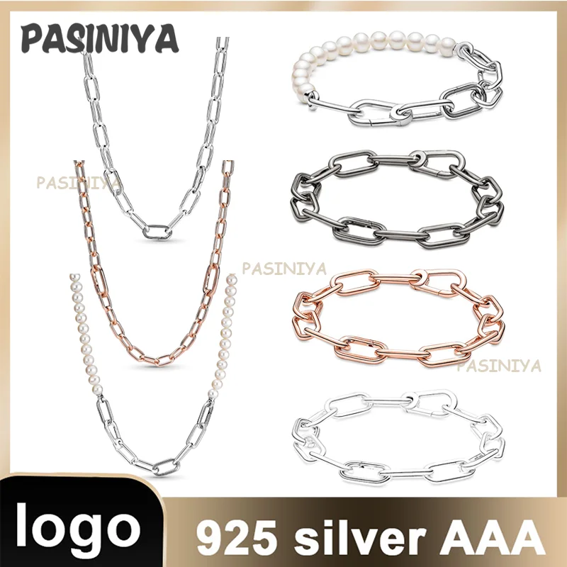 

2021 Winter New Product 925me Series Hat Logo Silver Jewelry Making Pearl Bracelet Beaded Beads 799668C01 799678C01