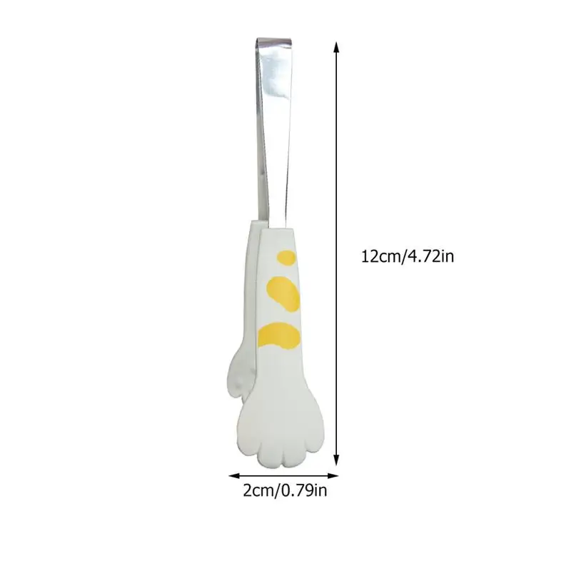 

Stainless Steel Food Clip Cat Paw Barbecue Salad Clip Bread Meat Fruit Clamp Non-Slip Tongs Grill Kitchen Cooking Accessories