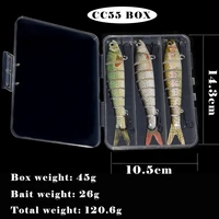 fishing lures hook3pcslot multi section fish bait 10 5cm 26g simulated multi section fish bait