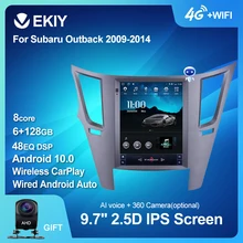 EKIY Android 10 Car Radio For Subaru Outback Impreza Legacy 2009-2014 LHD Car Multimedia Tesla Vetical Screen Navigation Stereos