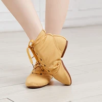 jazz shoes canvas jazz dancing shoes ankel length dance boots split sole shoes for girls kids adults children china size 26 45