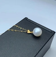 shilovem 18k yellow gold natural freshwater pearls pendants fine jewelry women trendy plant no necklace gift new myme9 5 10466zz