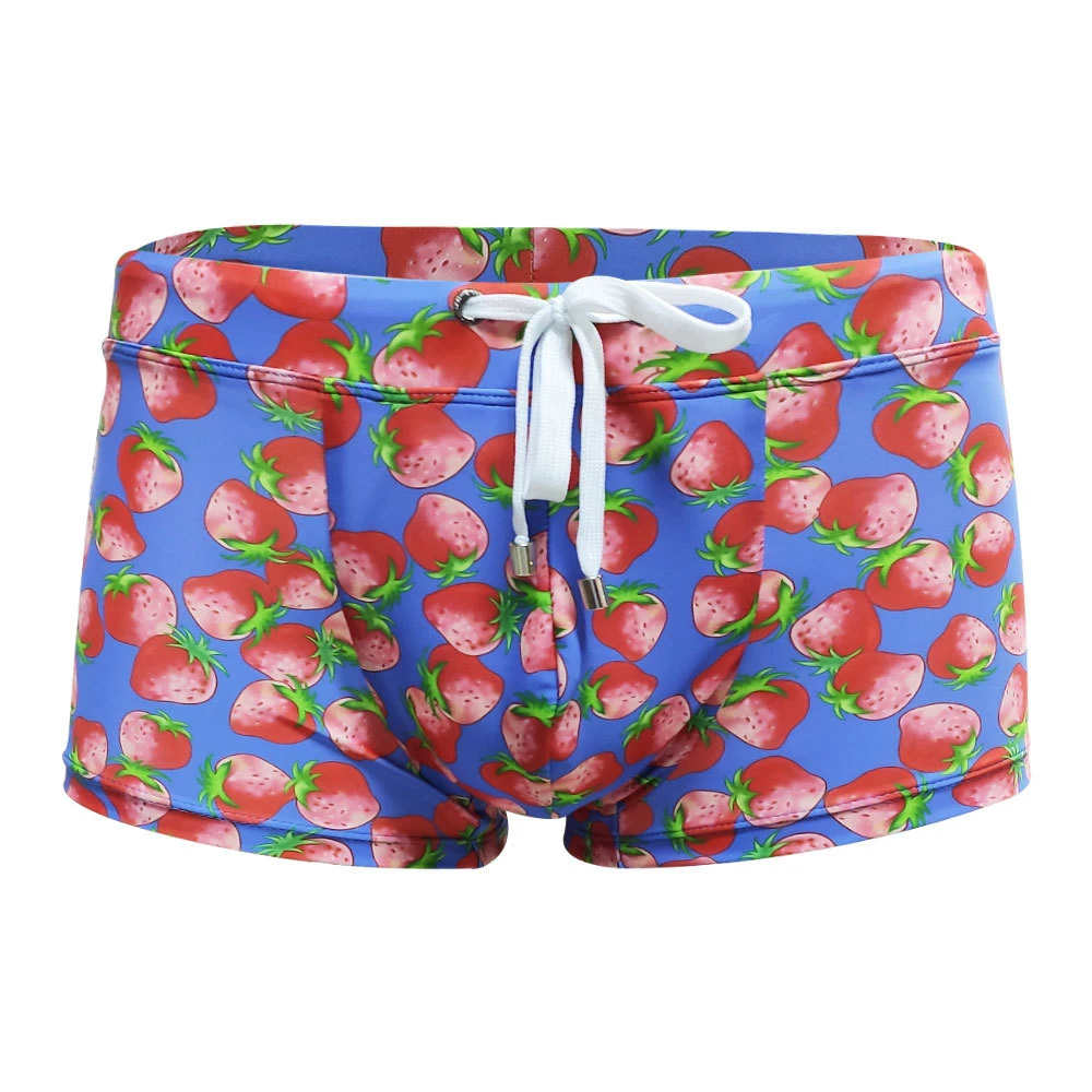 

Men's Swimming Trunks New Printed Boxer Shorts With Sponge Push Pad Summer Swimming Beach Quick-Drying Shorts 2021 Sexy Swimsuit