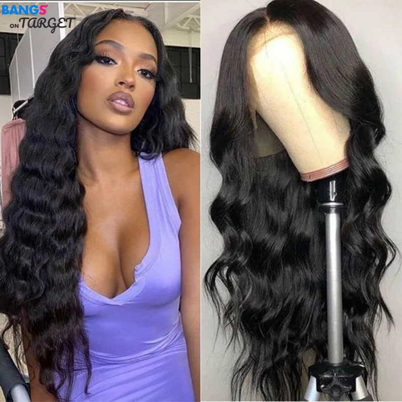 

13x4 HD Transparent Lace Front Human Hair Wigs For Women Raw Brazilian Body Wave Human Hair Lace Frontal Wigs On Sale Clearance
