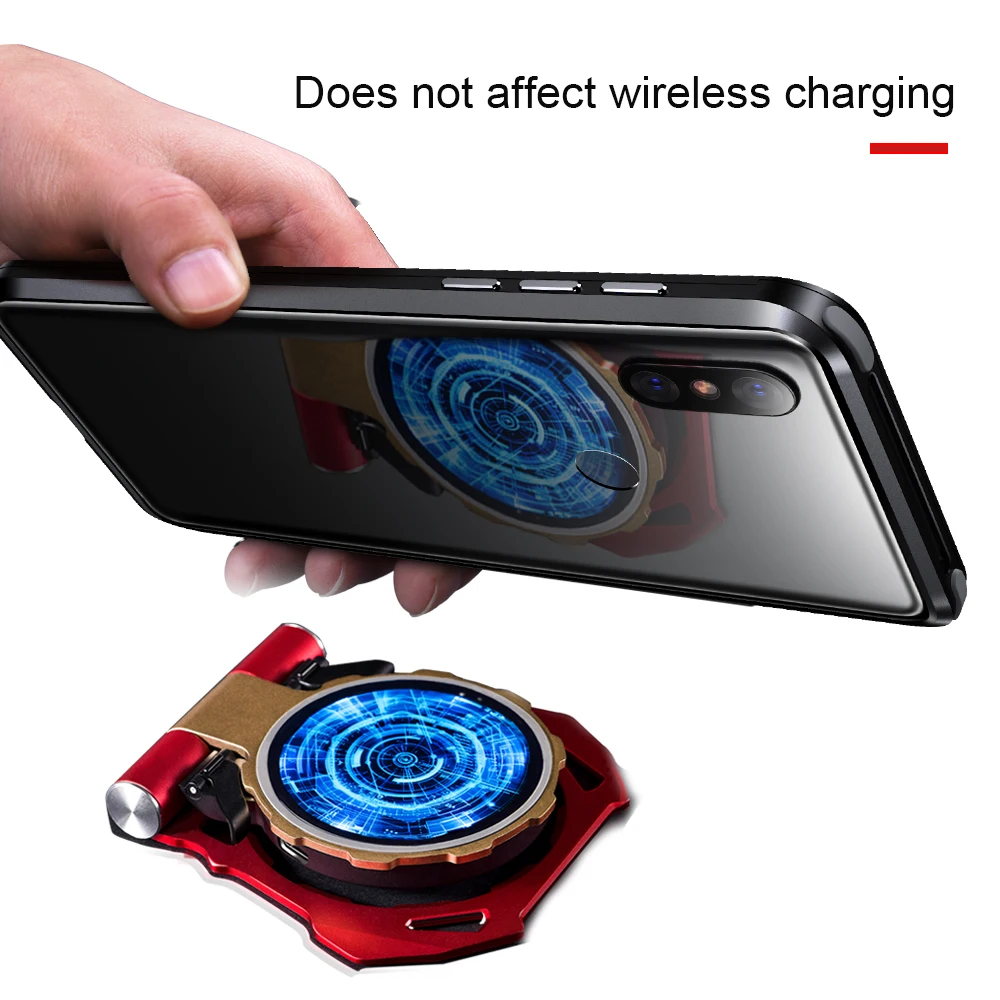 OATSBASF push pull Дизайн Роскошный металлический каркас форма чехол для телефона Xiaomi MI