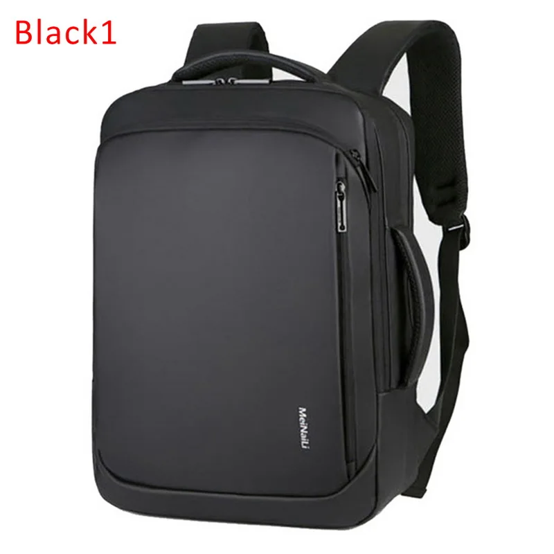 Black PU3 WENYUJH, рюкзак для путешествий с usb зарядкой, Противоугонный, для женщин и мужчин, для путешествий и работы, водонепроницаемый рюкзак для ноутбука, школьная сумка на плечо - Цвет: Black PU3