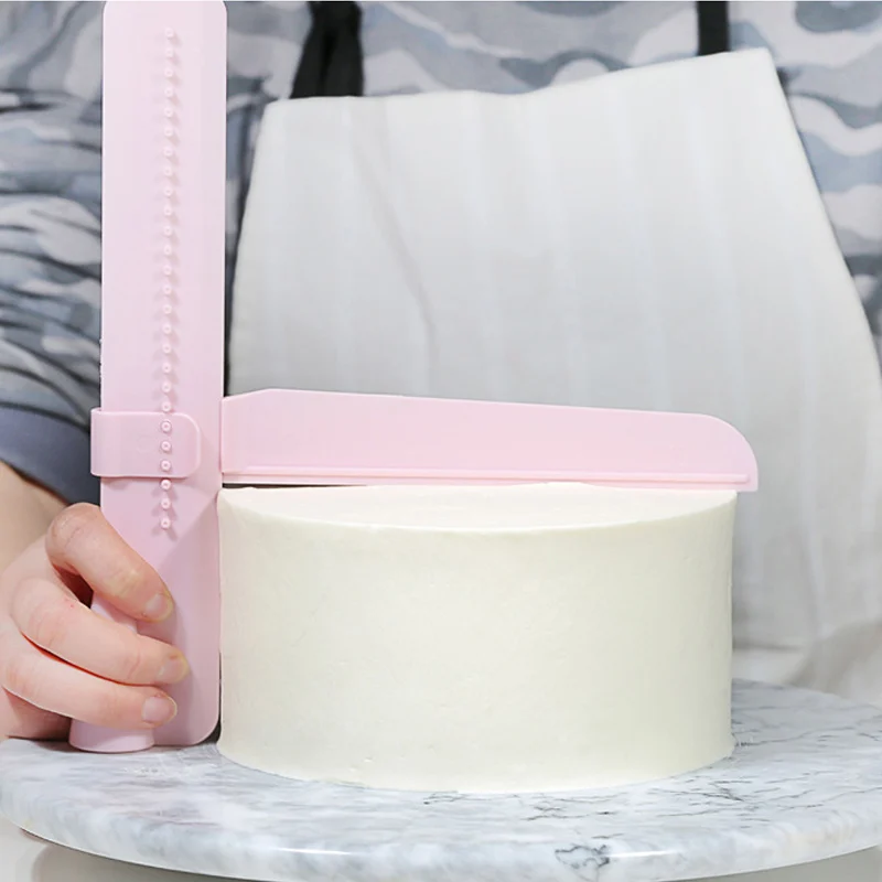 Скребок для торта гладкие регулируемые шпатели мастики края гладкий крем