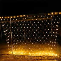 eu plug 3m6m led net party waterproof string lights outdoor street light holiday lighting garland decor for garden christmas