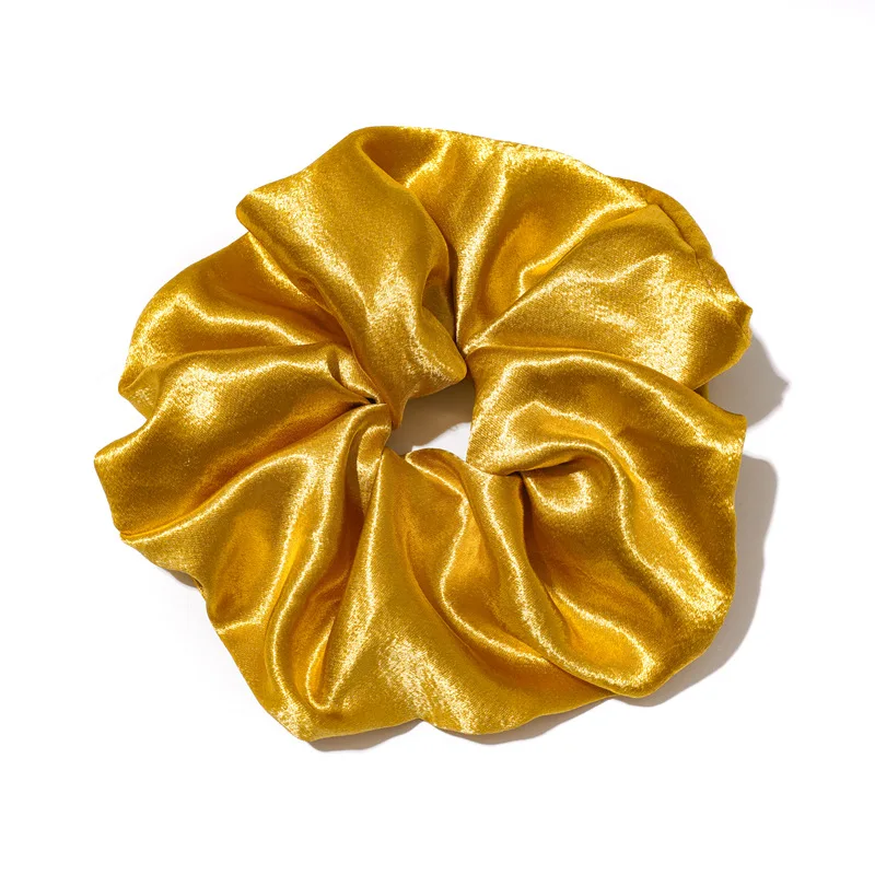Блестящие крупные атласные резинки женские большие для волос эластичная резинка