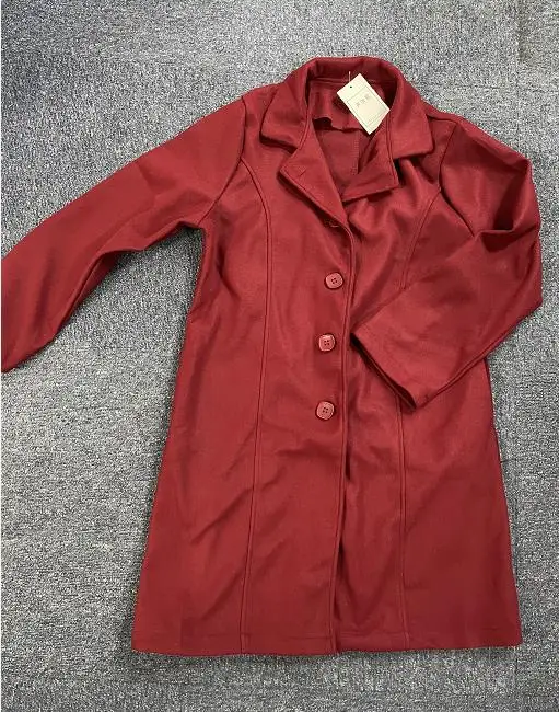 Рождественское теплое пальто осенне-зимнее шерстяное женское модное