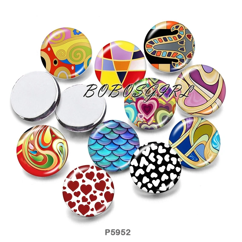 

Pretty Pattern LOVE 12mm/18mm/20mm/25mm/30mm Round Glass Cabochon Flat Back Making Findings P5970