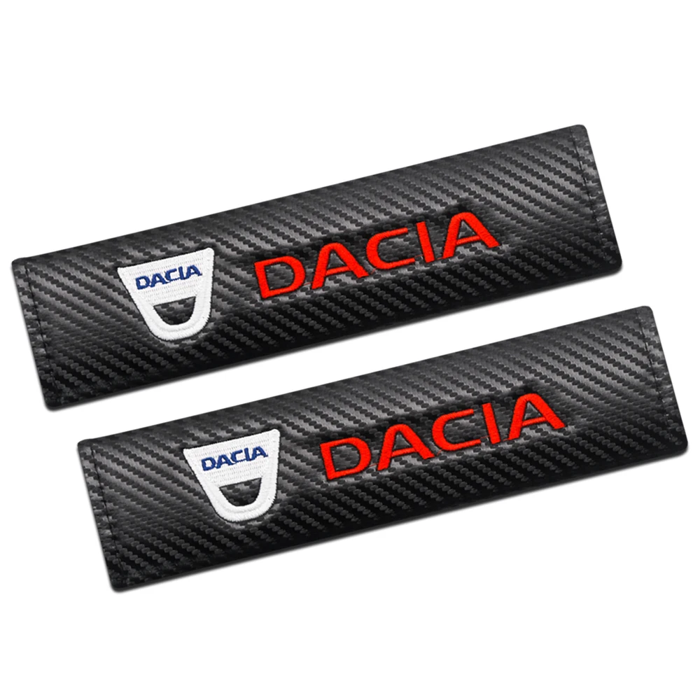 

2Pcs Car Seat Belt Pads Seat Shoulder Strap Pad Cushion Cover Comfortable Seatbelt Harness Cover For Dacia Duster Logan MCV Sand