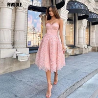 fivsole a line sweetheart lace prom dresses 2021 modern beach party robe de soiree de mariage special occasion evening gowns