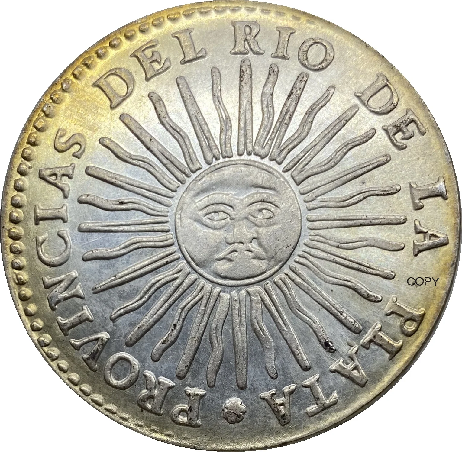 Серебряная копия Аргентинской монеты Rio de la Plata AR 8 монет Cupronickel монета 1832 | Дом и