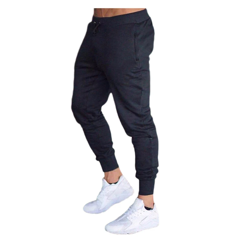 

Casual Men Fashion Jogger sport pants men's sport pants plain grey black gym fitness sport pants men's cotton sport pants