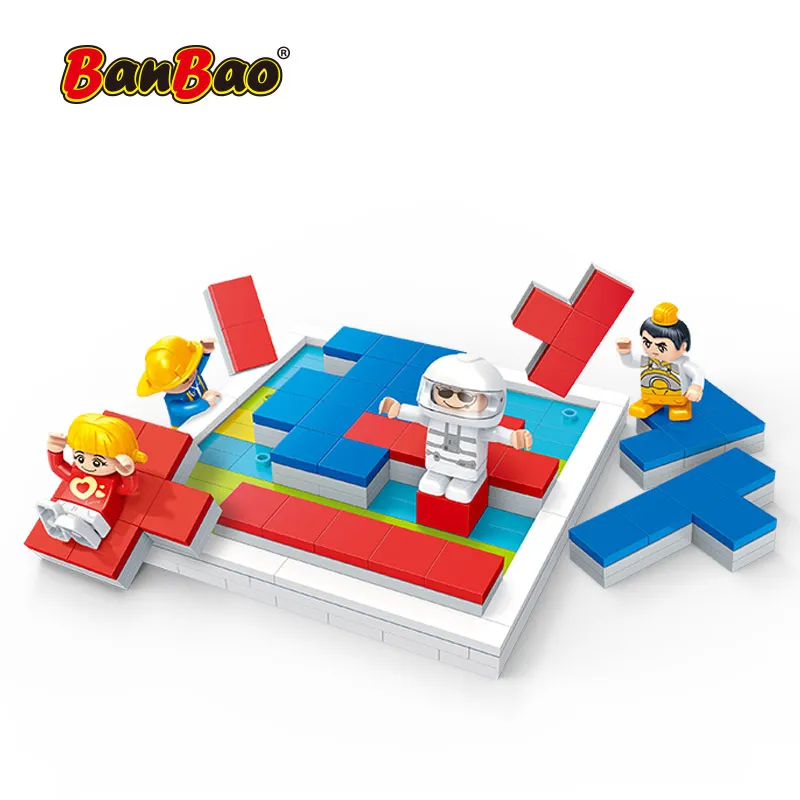 

BanBao 7255 legoEND city DIY Tetris board game Educational Bricks Building Blocks Toys For Children gifts play With friends