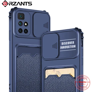 rzants for xiaomi redmi 10 case camera lens protection square wallet card slot soft silicone shockproof cover free global shipping