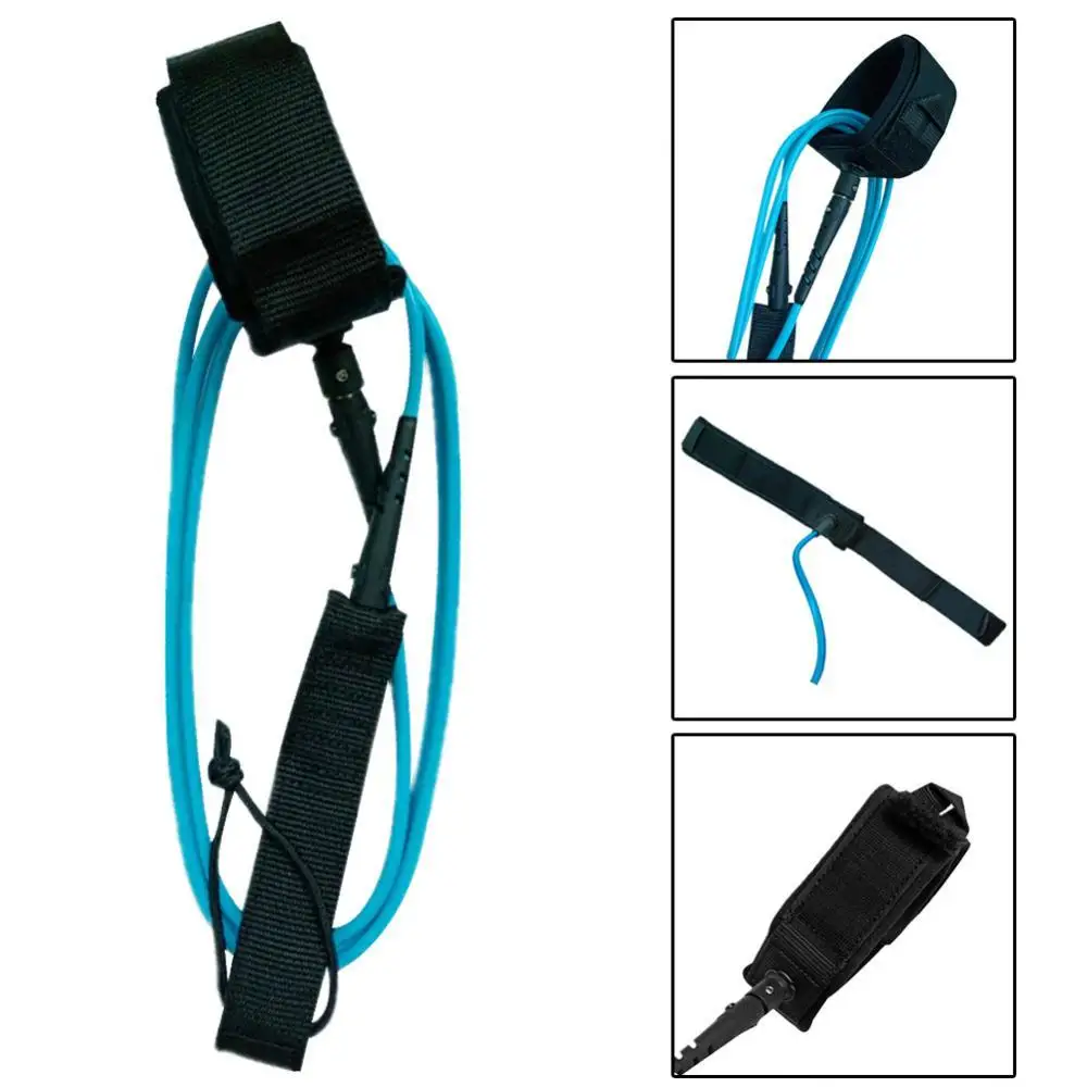 

6 Feet 5.5mm Surfboard Foot Rope Safety TPU Nylon Stainless Steel Surf Leash