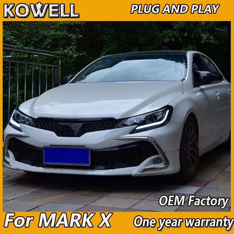 Стайлинг автомобиля KOWELL передняя фара для Toyota Mark X передсветильник s 2013 2017 Reiz