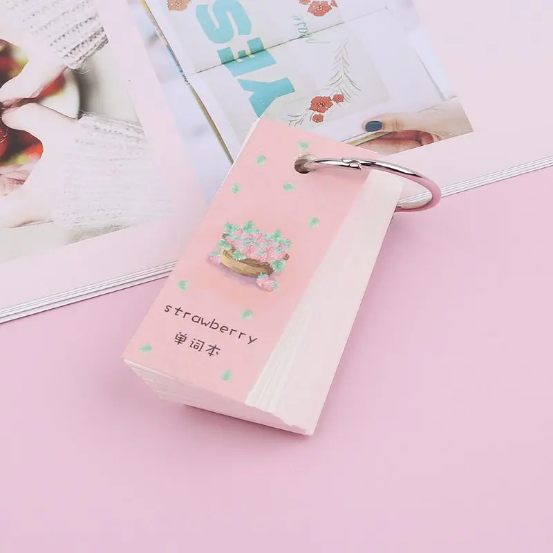 

110 Sheets Lovely Mini Notebook School Supply Vocabulary Writing Reciting Book