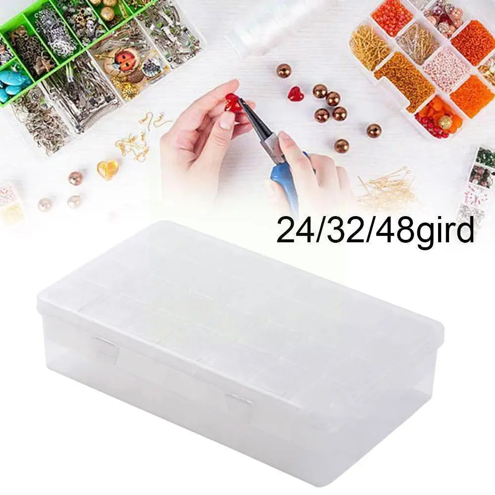 

24/32/48 Сетчатый Контейнер для бусин, алмазная вышивка, мозаичные аксессуары, удобный ящик для инструментов, ящик F1k9