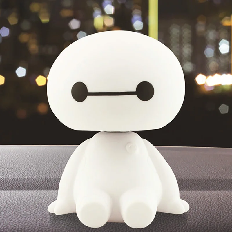 Мультяшный робот Baymax Вибрирующая голова фигурка украшения для автомобиля