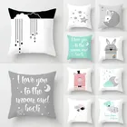 Наволочка из полиэстера, с принтом в виде кролика