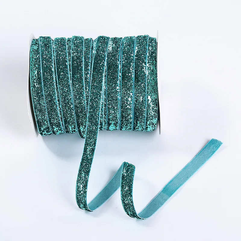 Односторонние неэластичные атласные ленты с металлическим блеском 5 ярдов