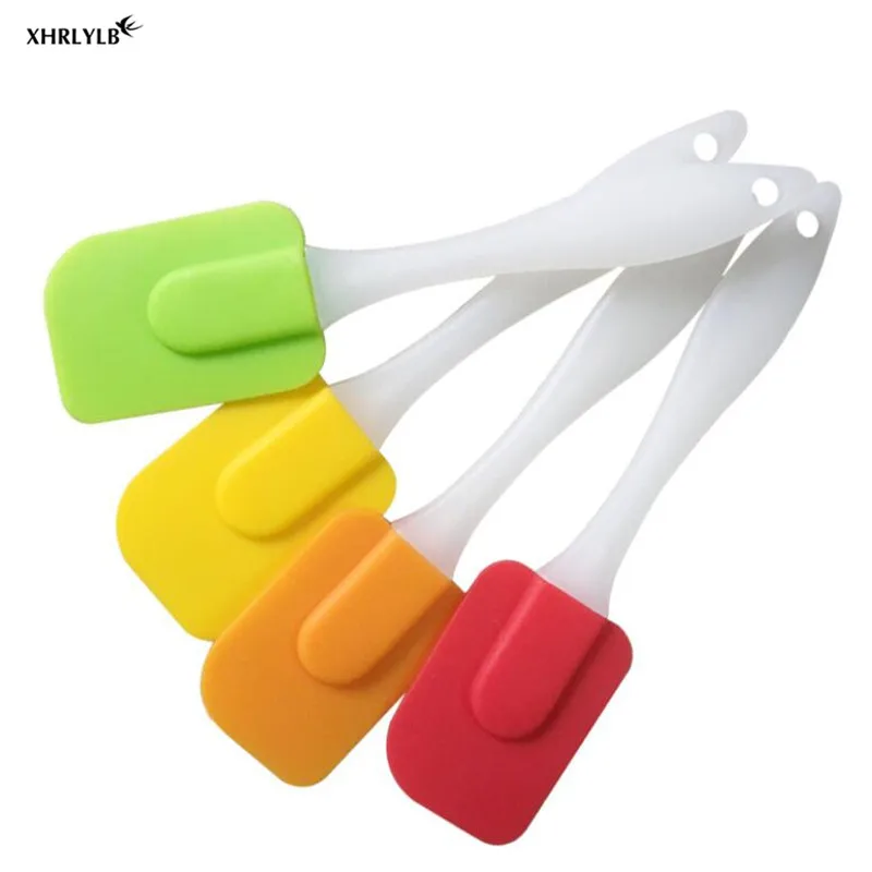 XHRLYLB небольшой силиконовый скребок для крема торта шпатель полупрозрачный