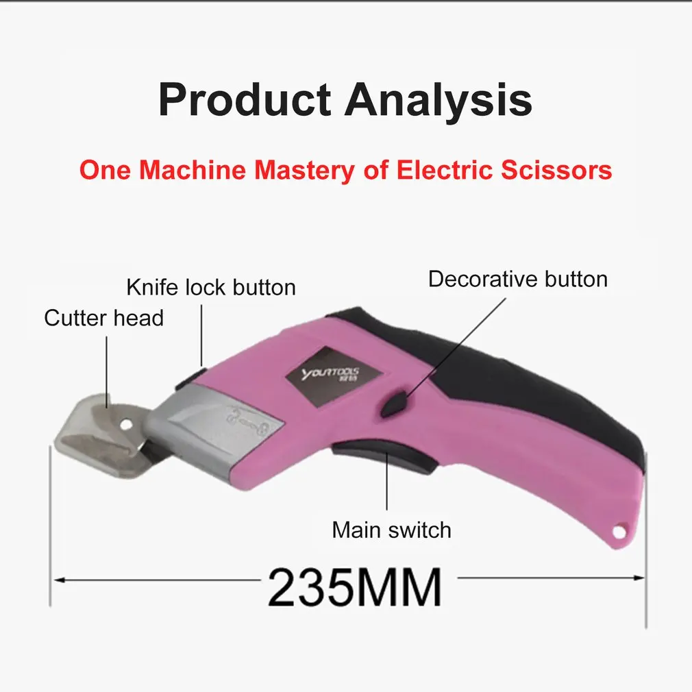 Электрические ножницы для ткани резак в коробке USB беспроводной Режущий