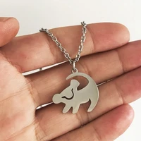 new trendy small dog shape pendant necklace womens necklace fashion metal cute pendant accessories party jewelry