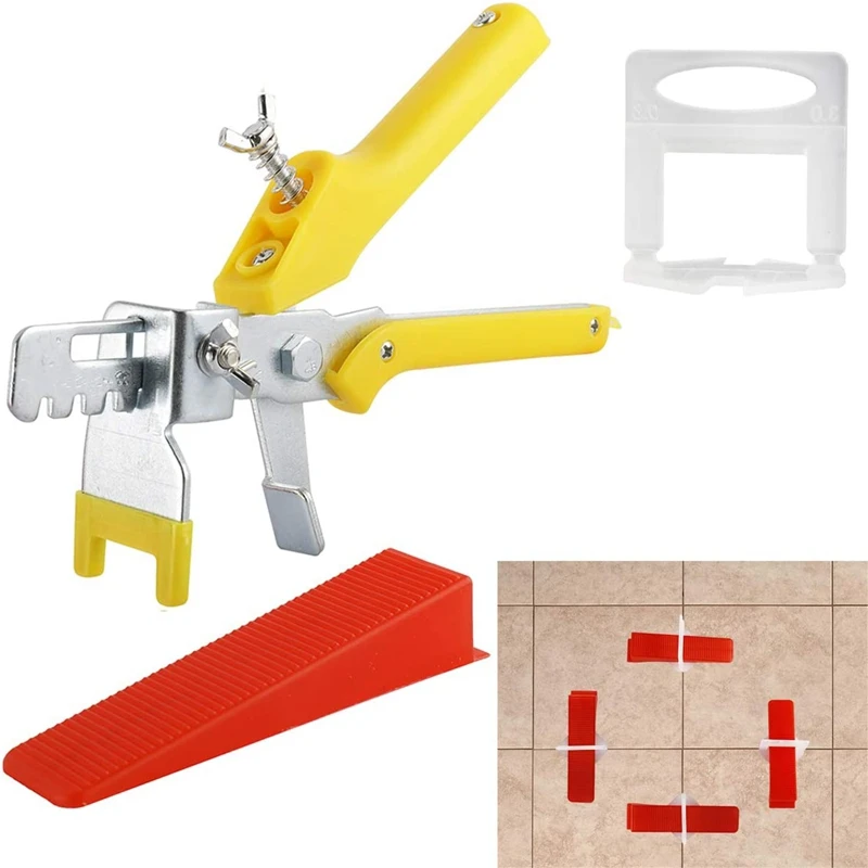 

Hot Tile Leveling System 1/8 Inch Kit Include Tiles Pliers 300Pcs Tile Spacers Clips and 120Pcs Reusable Wedges for Floor