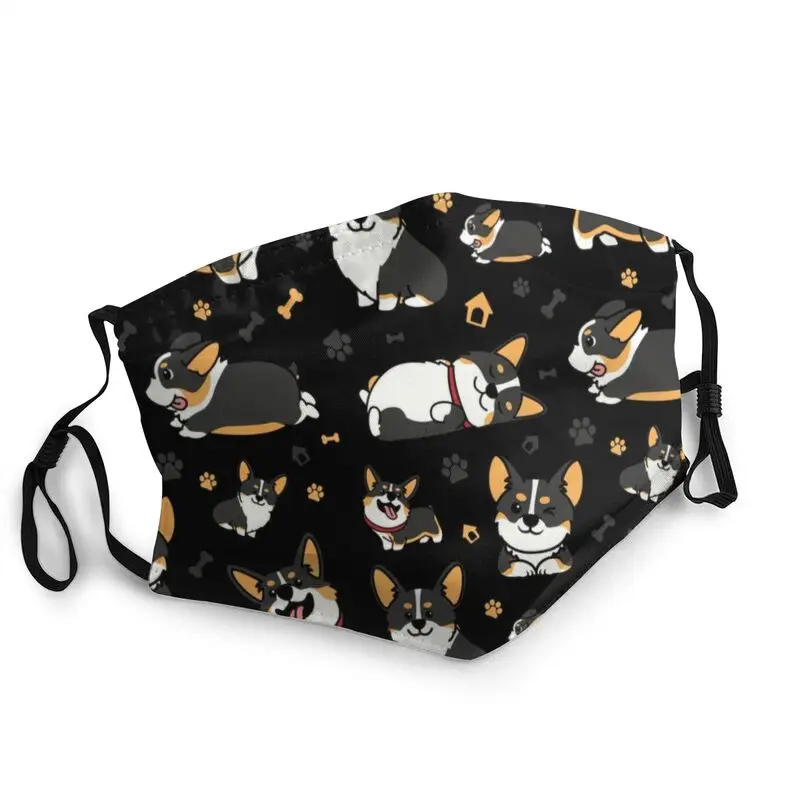 

Милый вельш корги маска щенка Для мужчин Для женщин Для мужчин против дымки пыли смешная собака мем маска защитный респиратор одноразовые р...