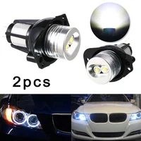 2pcs 6000K 12V 20W Angel Eyes LED Headlight Marker Halo Ring Light Bulb For BMW E90 E91 Headlight Bulb Lamp Car Accessories