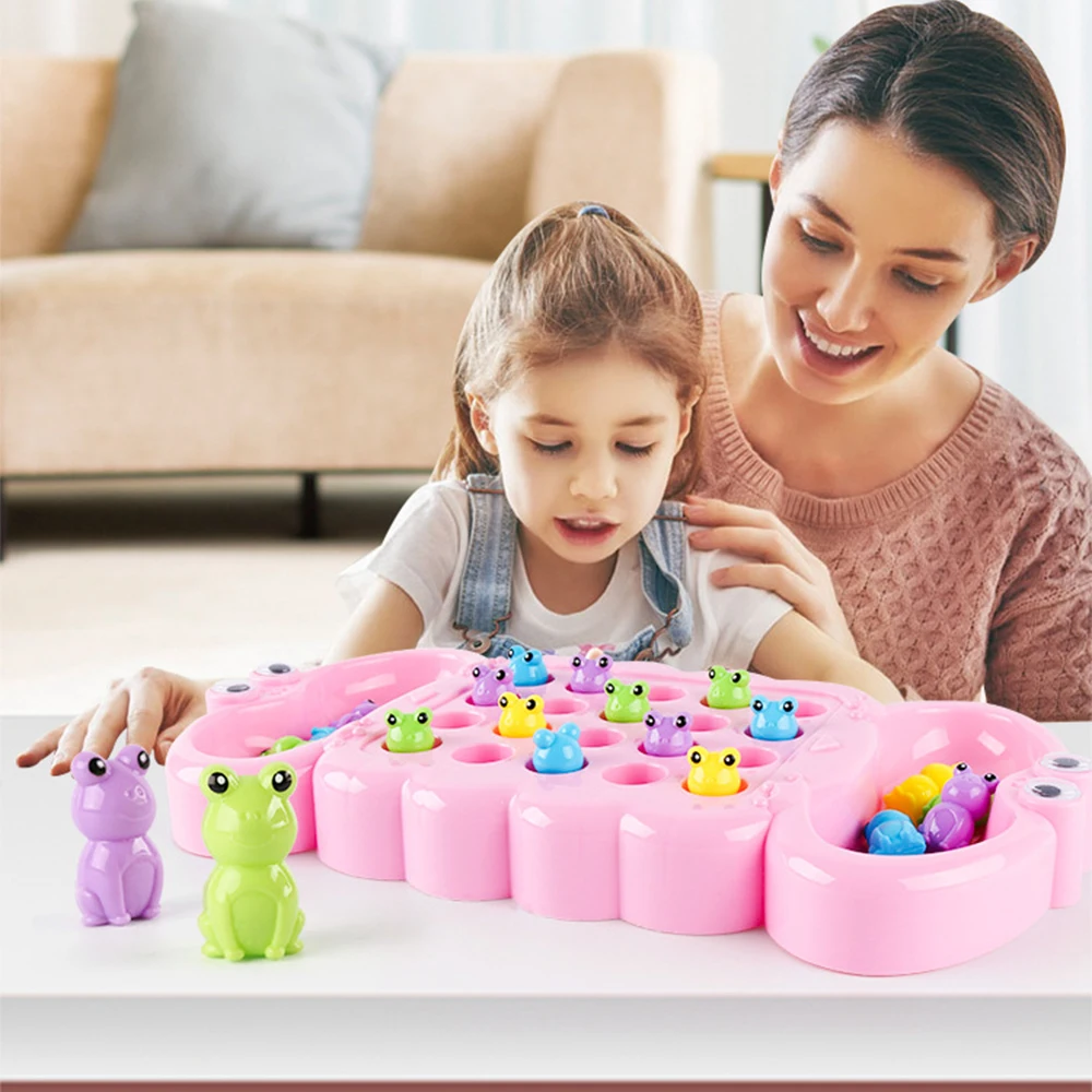 Дети играют Молот ловить лягушку жадные игрушки-бобы электрическая детская