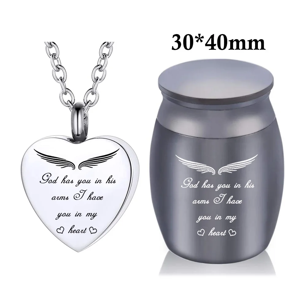 Маленькие урны для сувенира Бога с ангельским крылом украшения памятной золы