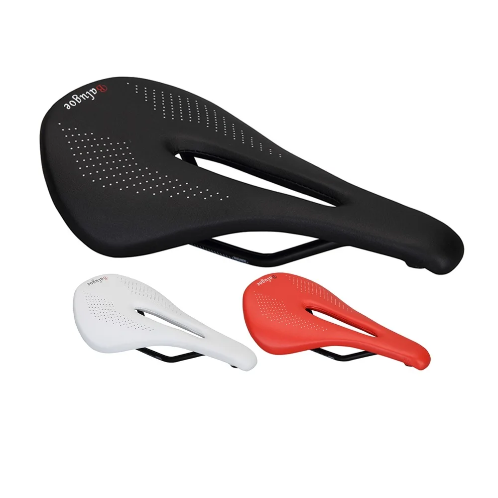 BALUGOE Bicycle Seat Saddle MTB Road Mountain Bike Racing Saddle PU Breathable Soft Front Seat Cushion Outdoor Cycling Team Part