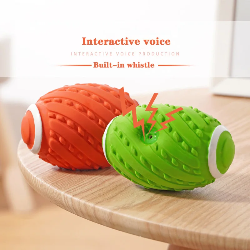 Dog talking toy bite resistant rugby dog interactive large grinding pet puppy chewing gum manufacturers direct sales | Дом и сад