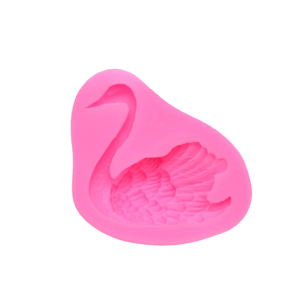 Swan Form Silicone Fondant Soap 3D Cake Mold Cupcake Jelly Candy Chocolate Decoration Baking Tool | Дом и сад